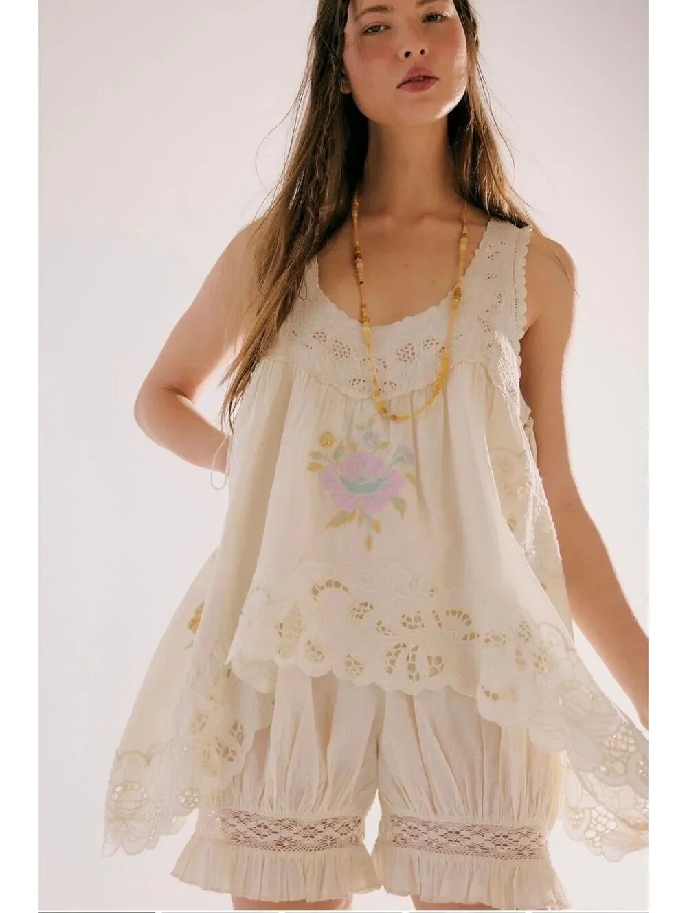 Free People / Eye Catcher Bloomsie Romper / Sz S / $128 / Current